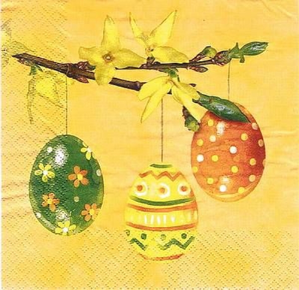 s8811 - Easter Twig - Napkins - Package - 20 pcs..