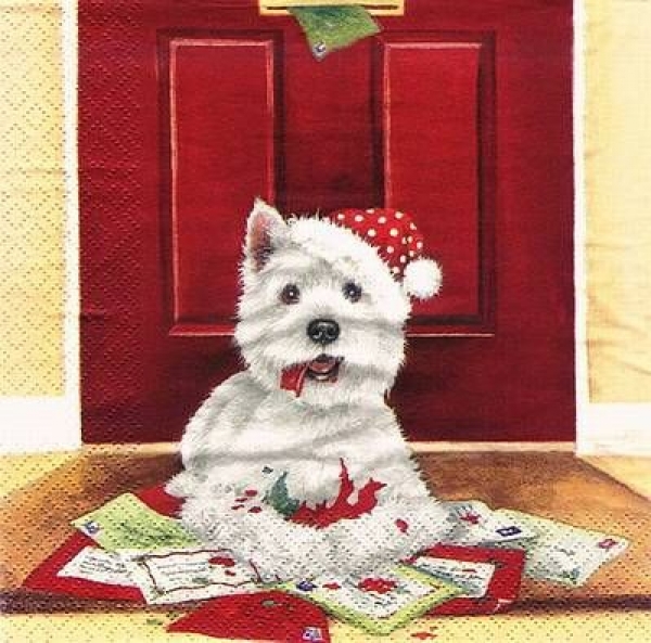s8816 - Working on Seasonal Greetings - Servietten - Packung - 20 Stück