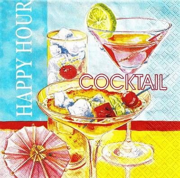 s8859 - Happy Hour - Napkins - Package - 20 pcs.