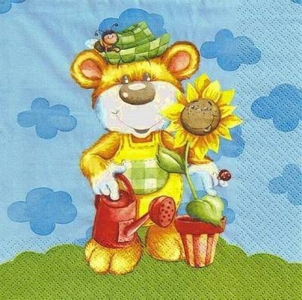 s9015 - Merry Gardener - Servietten - Packung - 20 Stück