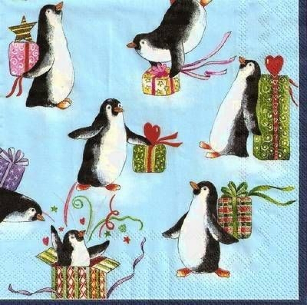 s9045 – Pole Party – blue – Servietten – 33 x 33 cm - Packung – 20 Stück