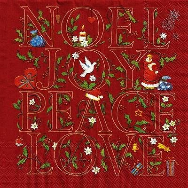 s9133 - Noel - red - Servietten - Packung - 20 Stück
