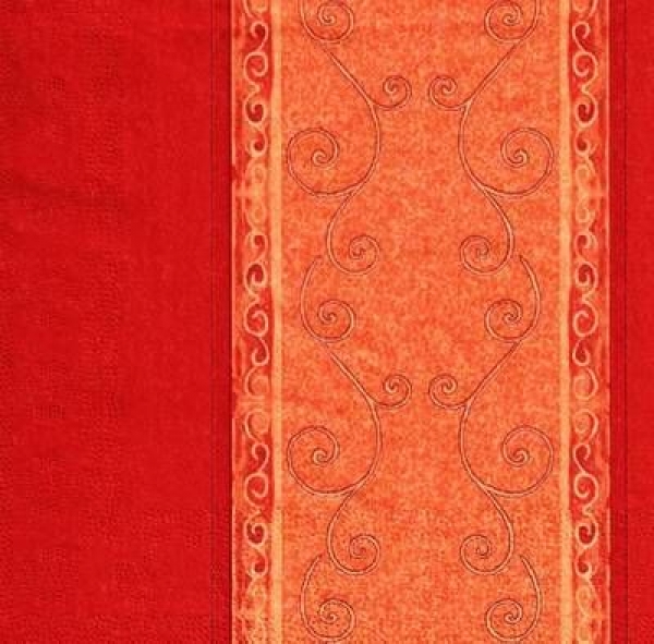 s9175 - Ornamente - rot - Servietten - Packung - 40 Stück