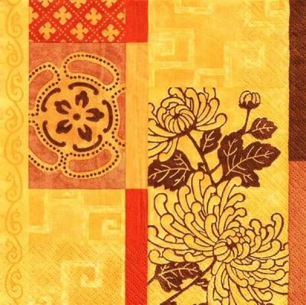 s9179 - Marvelous Motiv - brown - Servietten - Packung 20 Stück