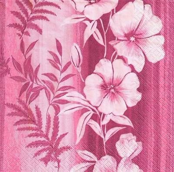 s9182 – Blumen – Blüten – Asia – Servietten – 33 x 33 cm - Packung – 20 Stück
