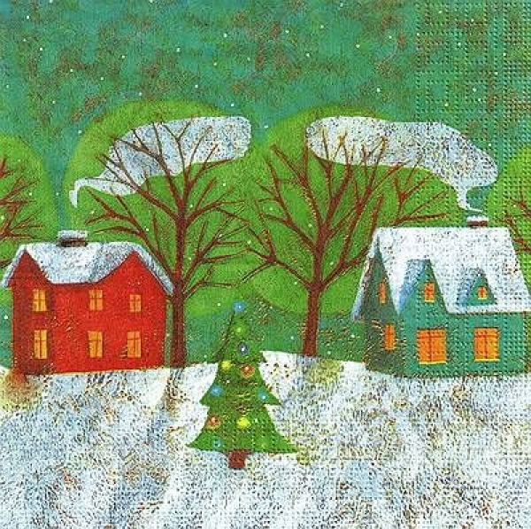 s9293 - Home for Holidays - Napkins - package 20 pcs.