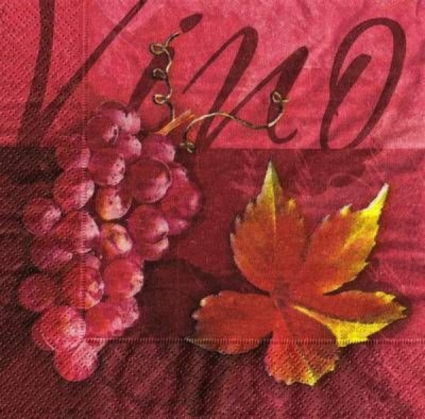 s9387 - Red Wine - Servietten - Packung - 20 Stück