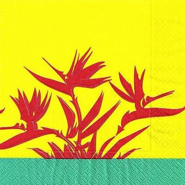 s9407 - Tropical Bird of Paradies - Servietten - Packung 20 Stück