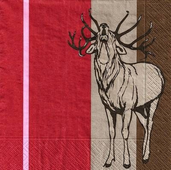 s9413 - Country Deer - Napkins - Package - 20 pcs.