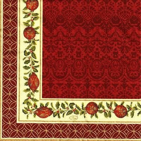 s9475 - Festive Christmas - red - Napkins - Package - 20 pcs.