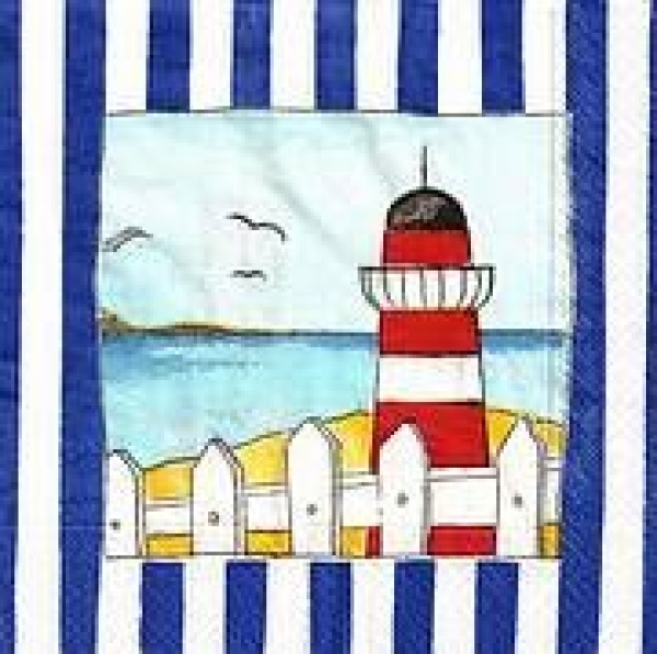 s9z10071 - Lighthouse - Serviette - Stückpreis