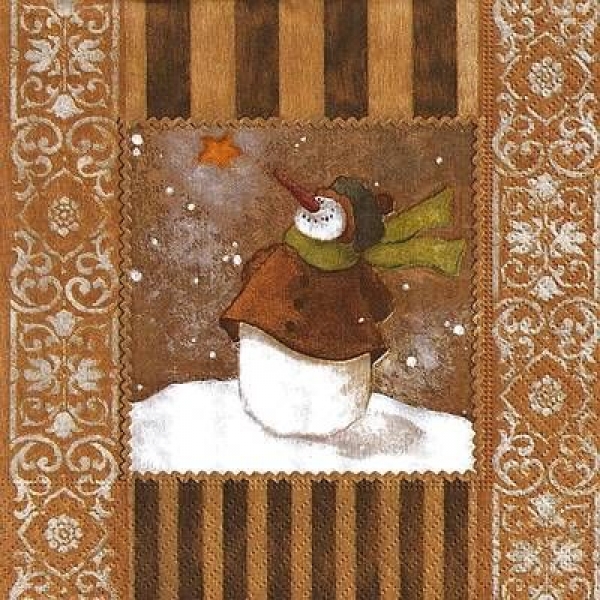 s9z10373 - Snowman in Love - Napkins - package 20 pcs.