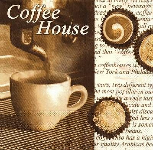 s9z10419 - Coffee House - Napkins - Package - 20 pcs.
