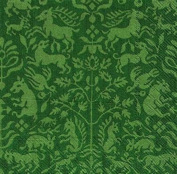 s9z10446 - Tissé à la Main - green - Servietten - Packung - 20 Stück