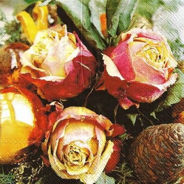 s9z10500 – Rosen – Servietten – Packung – 20 Stück