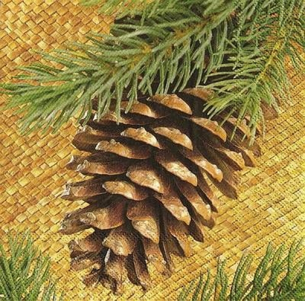 s9z10511 - Fir Cone - Napkins - Package - 20 pcs.