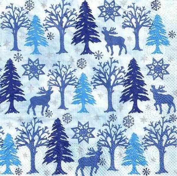 s9z10832 - Winterwald - Servietten - Packung - 40 Stück
