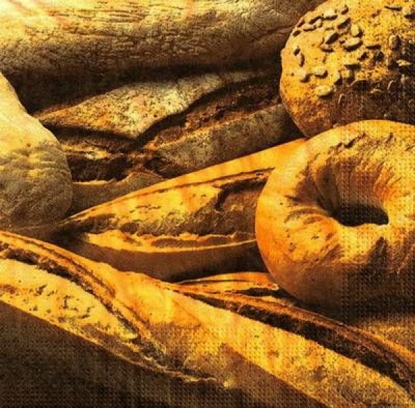 s9z10847 - Brot und Gebäck - Servietten - Packung - 20 Stück