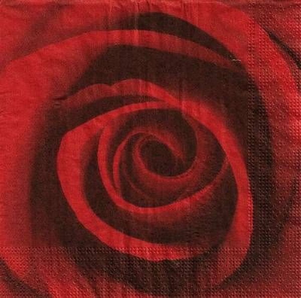 s9z10871 - Rote Rose - Napkins - Package - 20 pcs.
