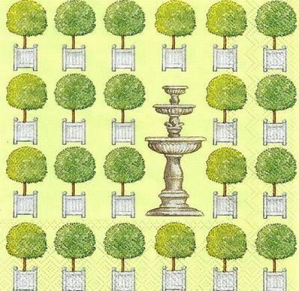 s9z11040 - Park Avenue - green - Servietten - Packung - 20 Stück