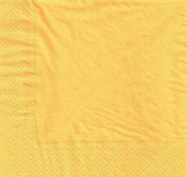 s9z11086 - uni - gelb - 40 x 40 cm- Servietten - Packung - 40 Stück