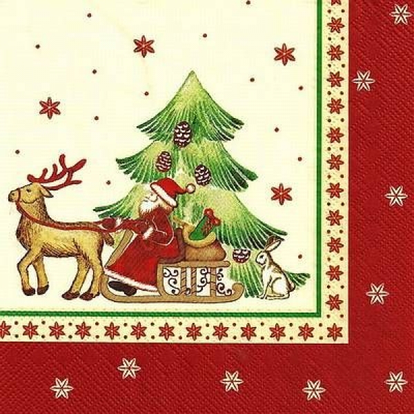 s9z11212 - Christmas Bakery Scene V &B - Napkins - Package - 20 pcs..