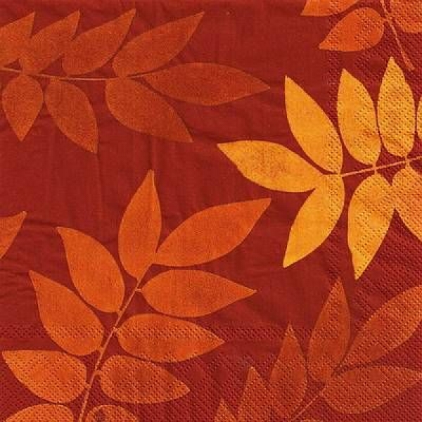 s9z11299 - Autumn Branches - red - Servietten - Packung - 20 Stück
