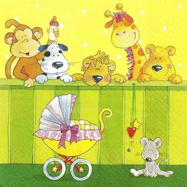 s9z11381 - Welcome Baby - Servietten - Packung - 20 Stück