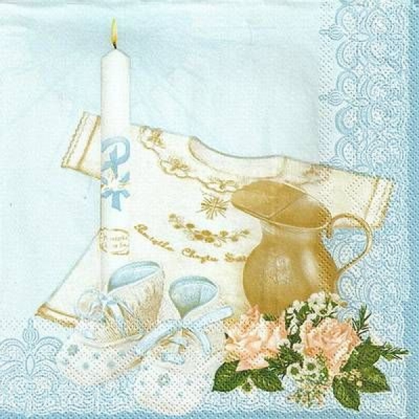 s9z11536 - Kommunion/Konfirmation – blau - Packung - 20 Stück