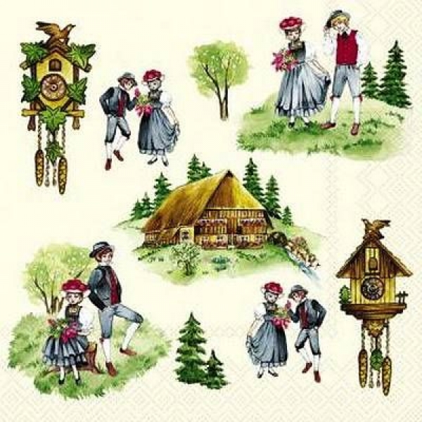 s9z11634 - Heimat - Servietten - Packung - 20 Stück