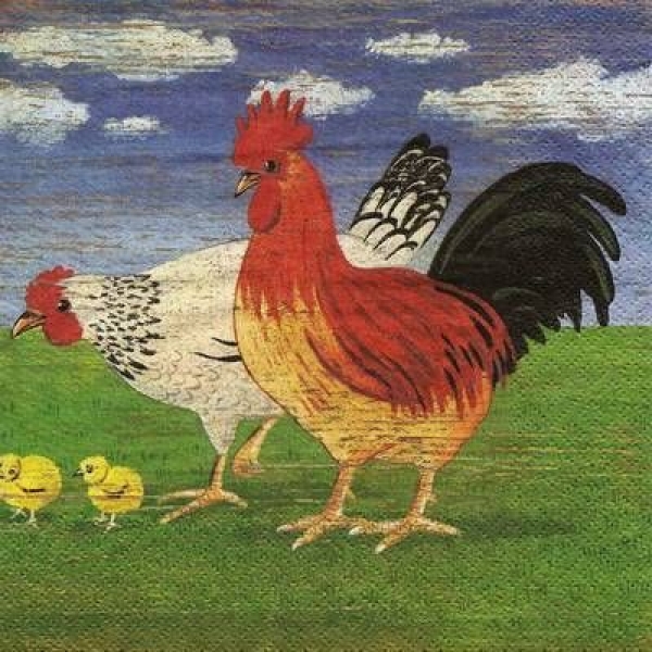 s9z11704 - Chicken Farm - Servietten - Packung - 20 Stück