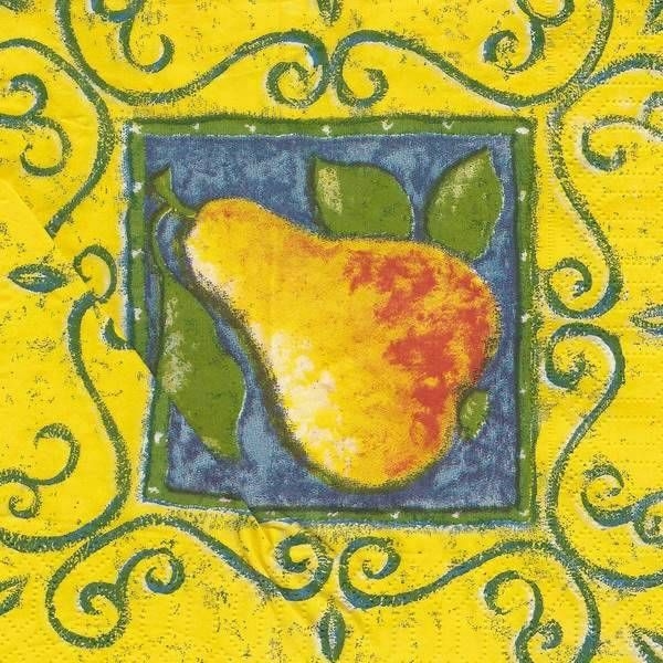 s9z11908 - Birne - Serviette - Stückpreis