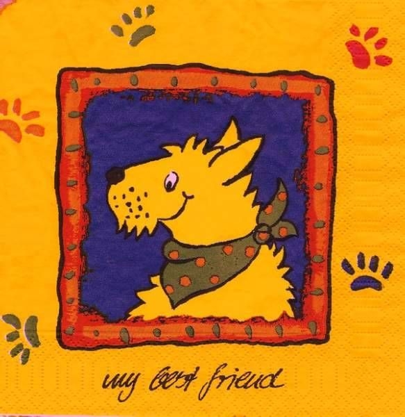 s9z11973 - My best Friend - Serviette - Stückpreis