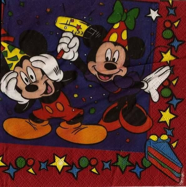 s9z11974 - Mickey & Minnie - Serviette - Stückpreis