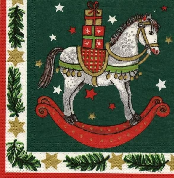 s9z15185 - Schaukelpferd - Serviette - Stückpreis