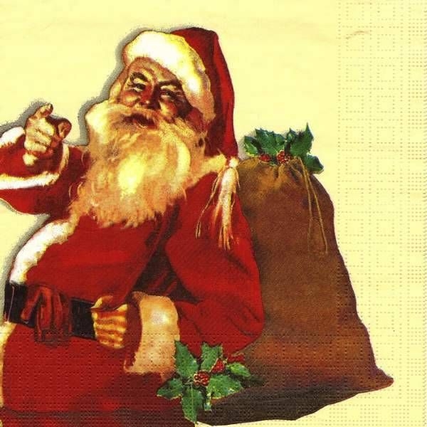 s9z15207 - Santa - Serviette - Stückpreis