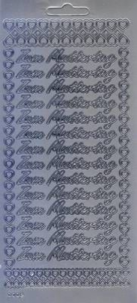 sti0148 - Sticker silber - Zum Muttertag