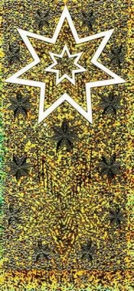 sti0302 - Sticker gold/holo - Sterne