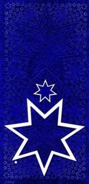 sti0306 - Sticker blau/holo - Sterne