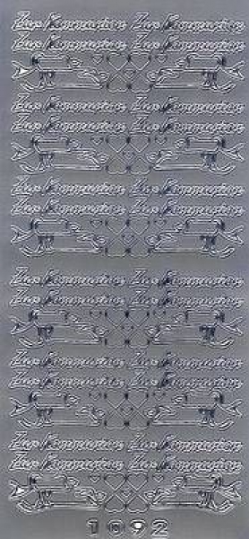 sti0361 -  Sticker silber - Kommunion
