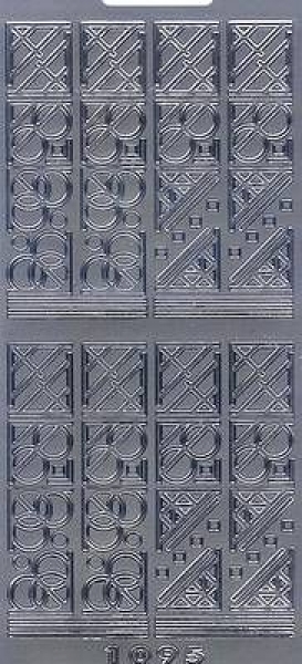 sti0365 -  Sticker silber - Ecken