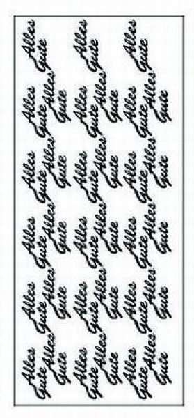 sti0458 -  Sticker gold - Alles Gute