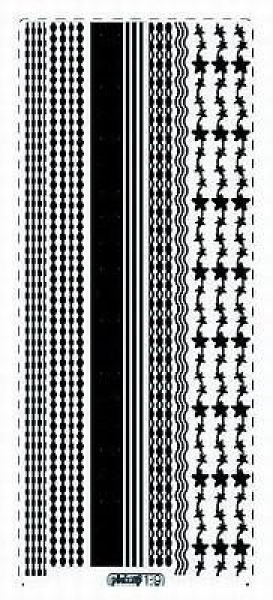 sti0463 -  Sticker silber - Bänder