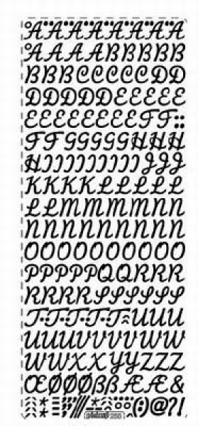 sti0476 -  Sticker gold - Buchstaben