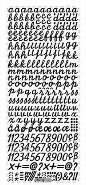 sti0478 -  Sticker gold - Buchstaben