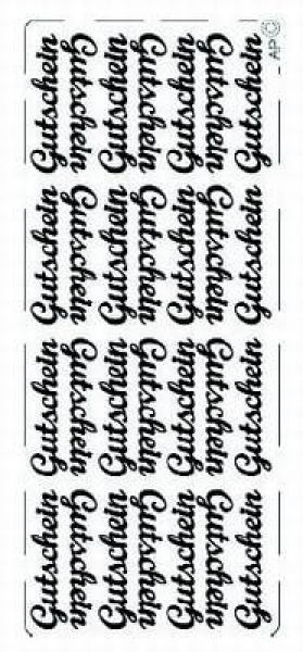sti0500 -  Sticker gold - Gutschein