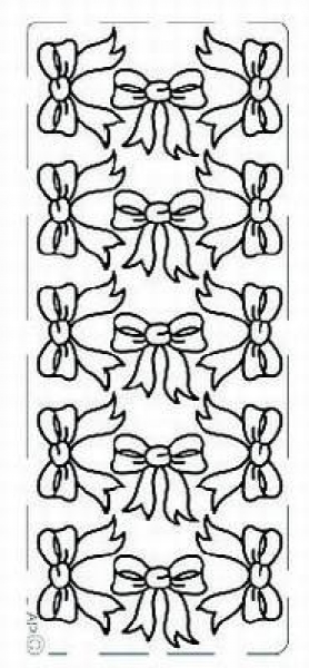 sti0515 -  Sticker silber - Schleifen