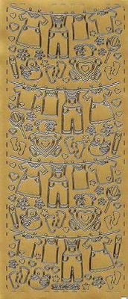 sti0628 -  Sticker gold - Baby