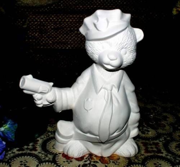 Teddy – Polizist – 18 cm hoch – Schrühware