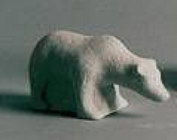 Bär - 15 cm lang - Schrühware